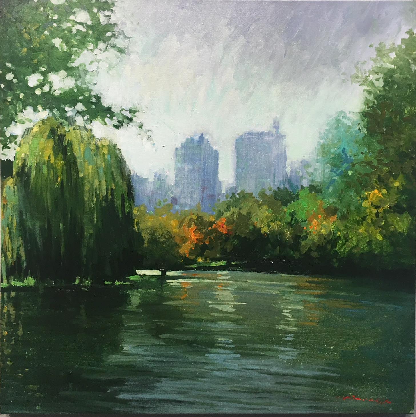 David Hinchliffe - Reflections in Central Park -